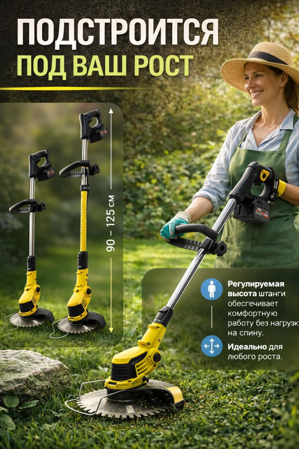 Аккумуляторный триммер