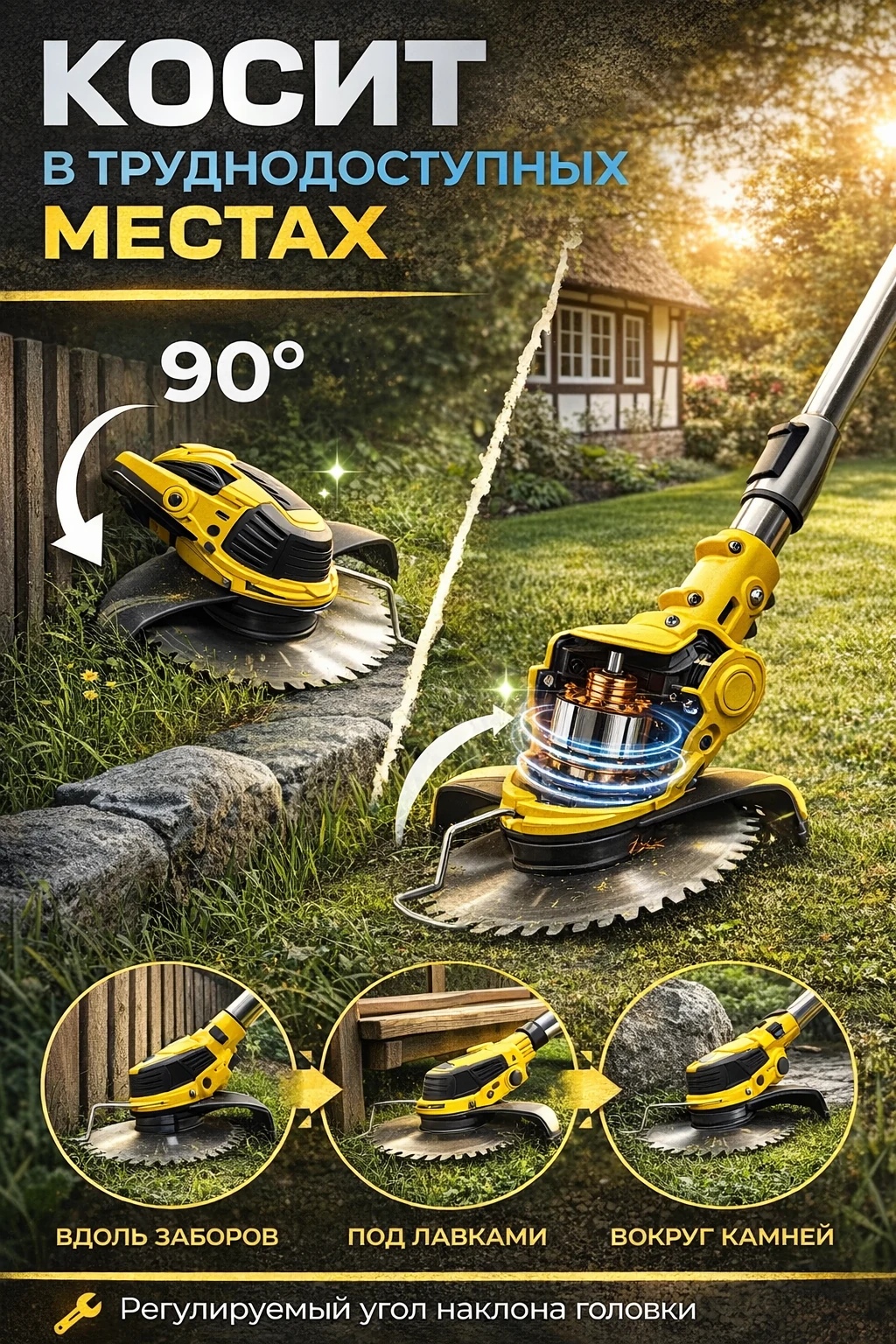 Аккумуляторный триммер